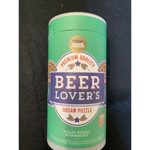Jigsaw Puzzle 500 Pc Ridley's BEER LOVERS Brewing Process, Different Beer - Picture 2 of 6